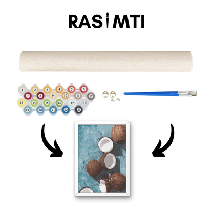 RASIMTI - Paint By Numbers Kit Coconuts