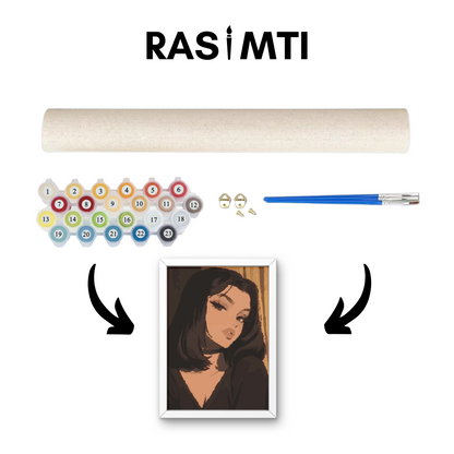 RASIMTI - Paint By Numbers Kit Anime Girl