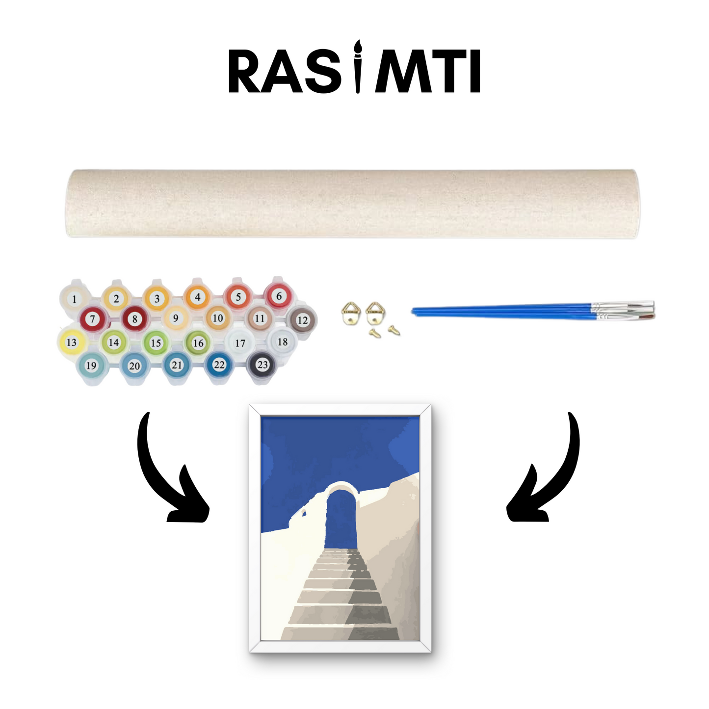 RASIMTI - Paint By Numbers Kit Stairs