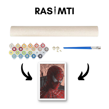 RASIMTI - Paint By Numbers Kit SpiderMan