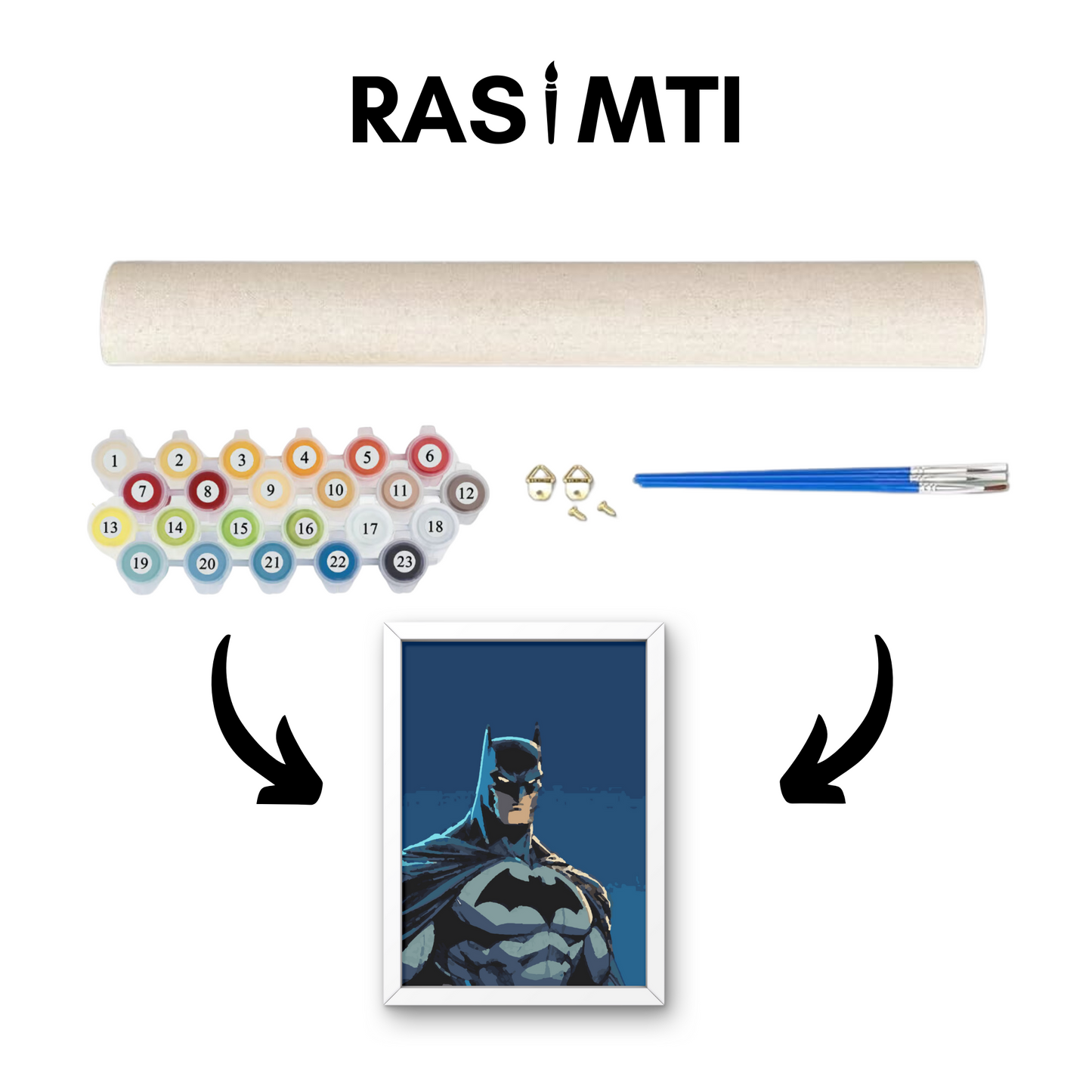 RASIMTI - Paint By Numbers Kit Batman