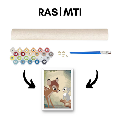 RASIMTI - Paint By Numbers Kit Bambi