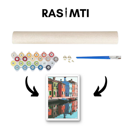 RASIMTI - Paint By Numbers Kit Buildings