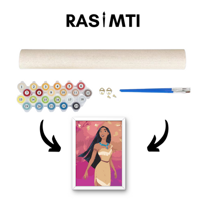 RASIMTI - Paint By Numbers Kit Disney Princess