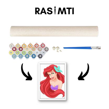 RASIMTI - Paint By Numbers Kit Little Mermaid