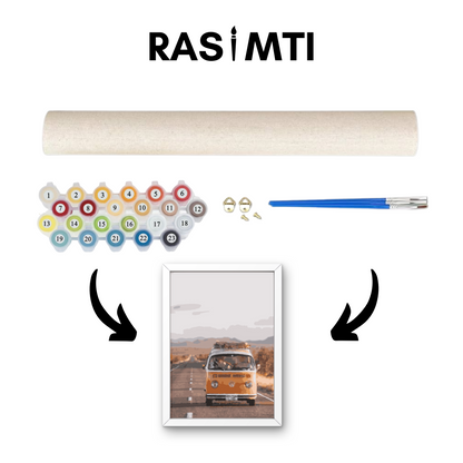 RASIMTI - Paint By Numbers Kit Van