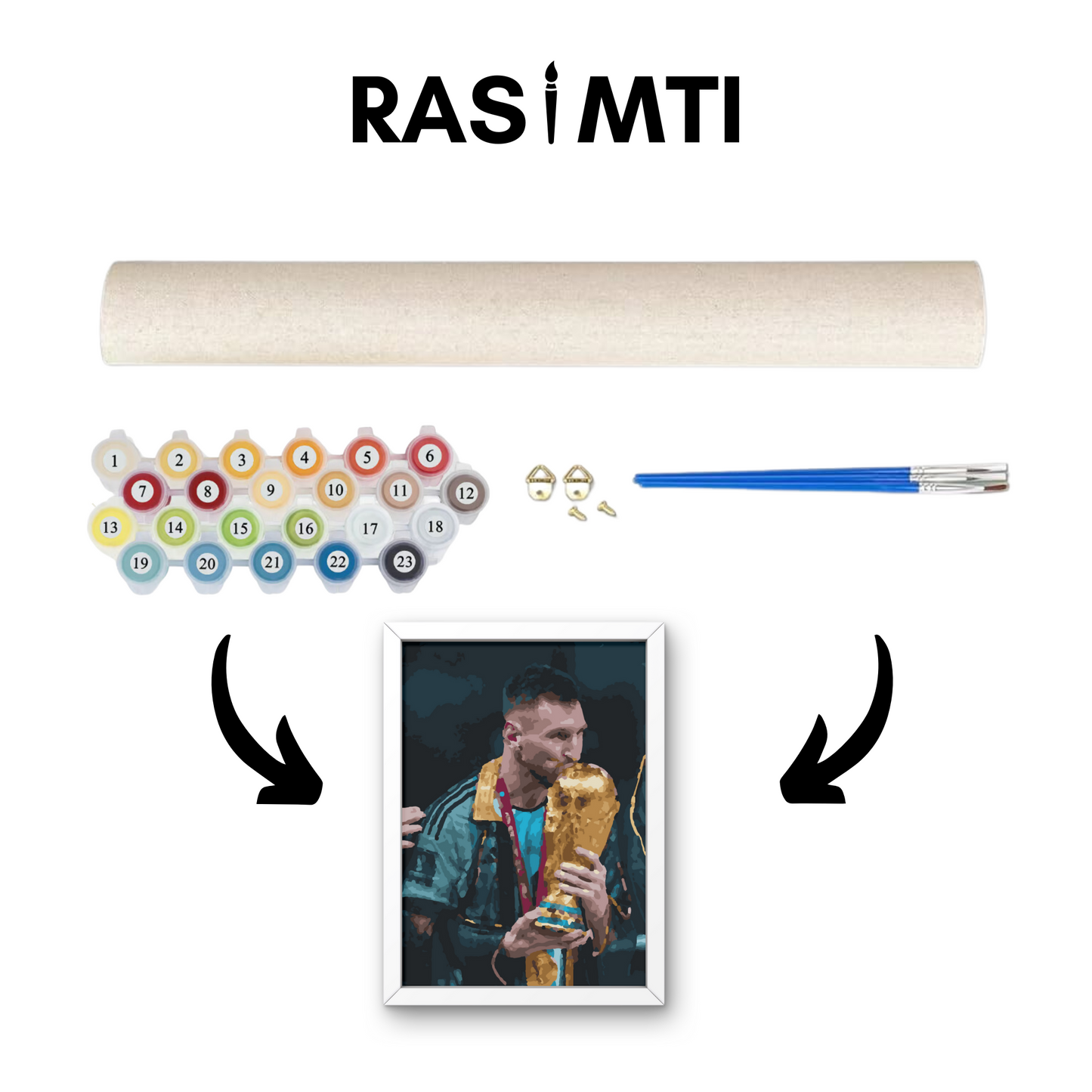 RASIMTI - Paint By Numbers Kit Messi