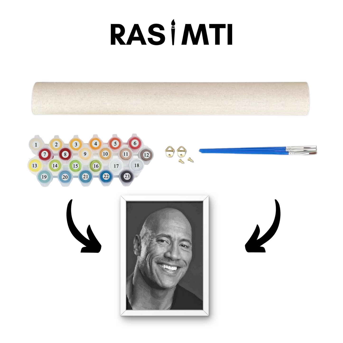 RASIMTI - Paint By Numbers Kit The Rock