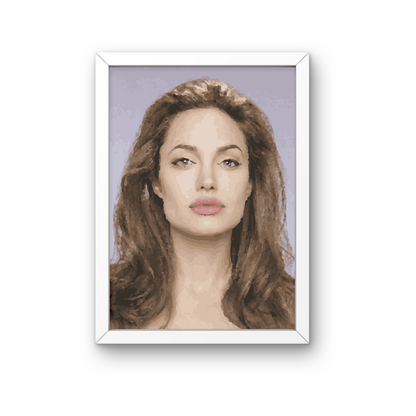 RASIMTI - Paint By Numbers Kit Angelina Jolie