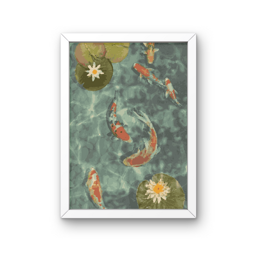 RASIMTI - Paint By Numbers Kit Koi Fish