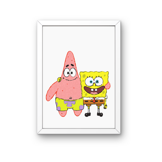 RASIMTI - Paint By Numbers Kit SpongeBob